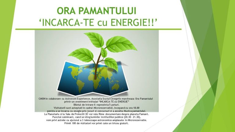La Delfinariu se celebrează Ziua Pământului. Intrarea: cinci peturi!