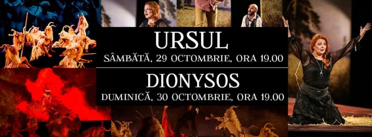 Două piese pentru care merită să-ți programezi o vizită la Teatrul de Stat în acest weekend. Ursul și Dionysos