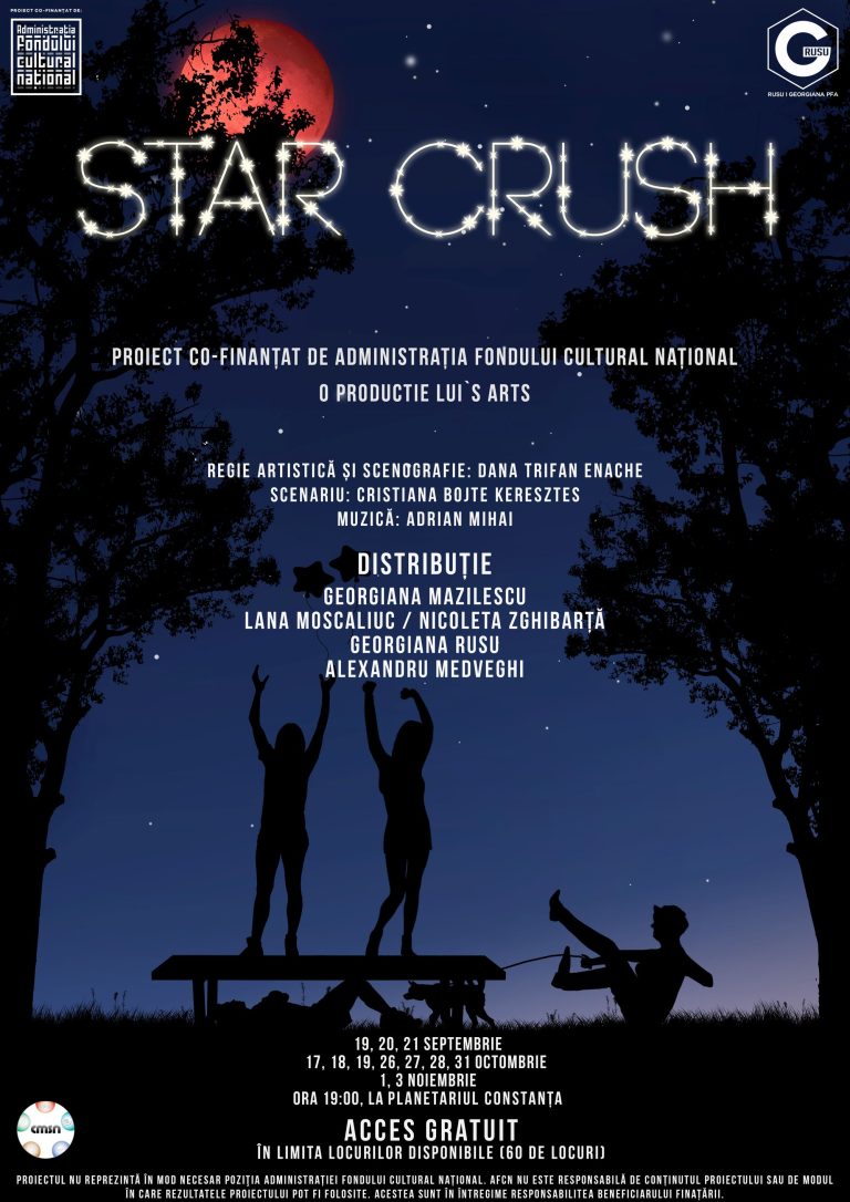 Piesa de teatru ”Star Crush”, un proiect unic găzduit de Planetariu