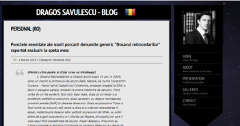 Dragos Savulescu - Blog