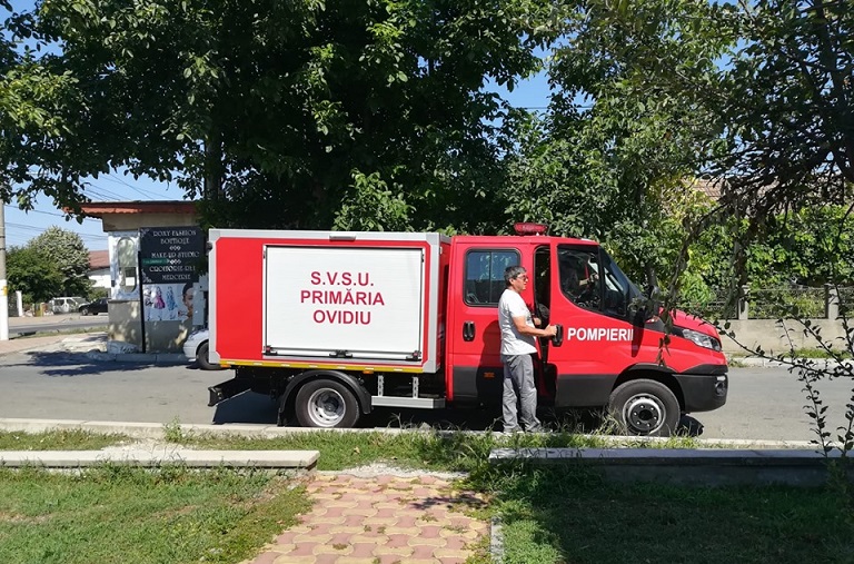 Noi investiții în orașul Ovidiu. O autospecială de stingere incendii