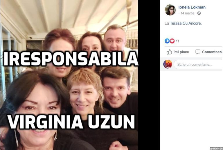 Un nou caz Chițac? Virginia Uzun, IRESPONSABILITATE cruntă. În plină criză pandemică o arde în petreceri