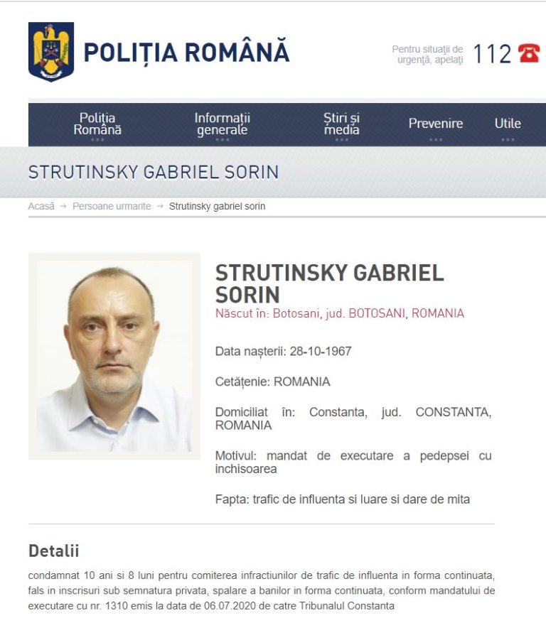 Sorin Strutinsky a plecat din țară acum trei zile