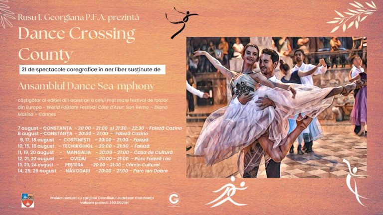 „Dance Crossing County” – ansamblul care a cucerit Europa vă invită la spectacole în șapte localități din județul Constanța